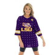 LSU Gameday Couture Kickoff Time All Over Rhinestone Jersey